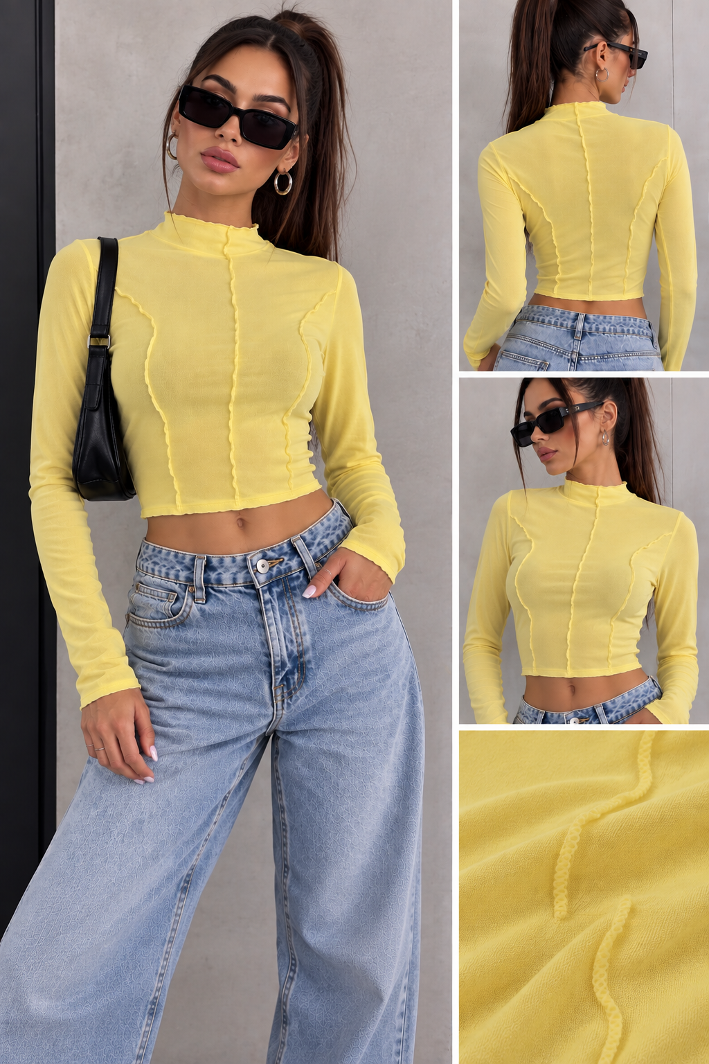 Polera Fantasía Con Costura