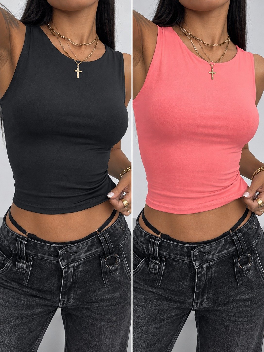 Musculosa Brush Sin Costura